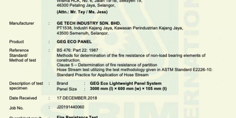 1008-SIRIM fire resistance report