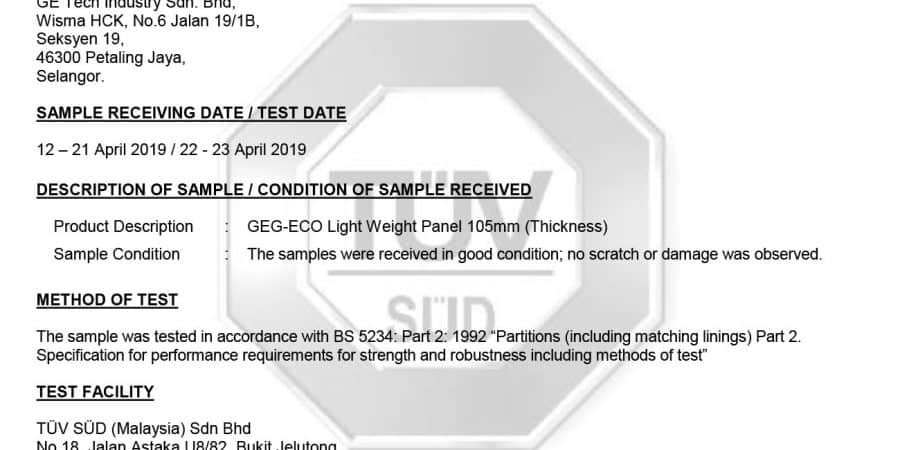 1015-Partition Test Official Report 221416313 Rev 01